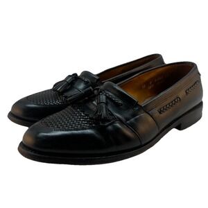 Allen Edmonds Cody Shoes Mens Size 10D Black Tassel Loafers Made USA Dress